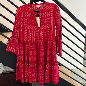 NWT Sz S Elan Charli 3/4 Sleeve Dress